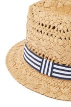 Kids Beach Stripe Fedora Hat